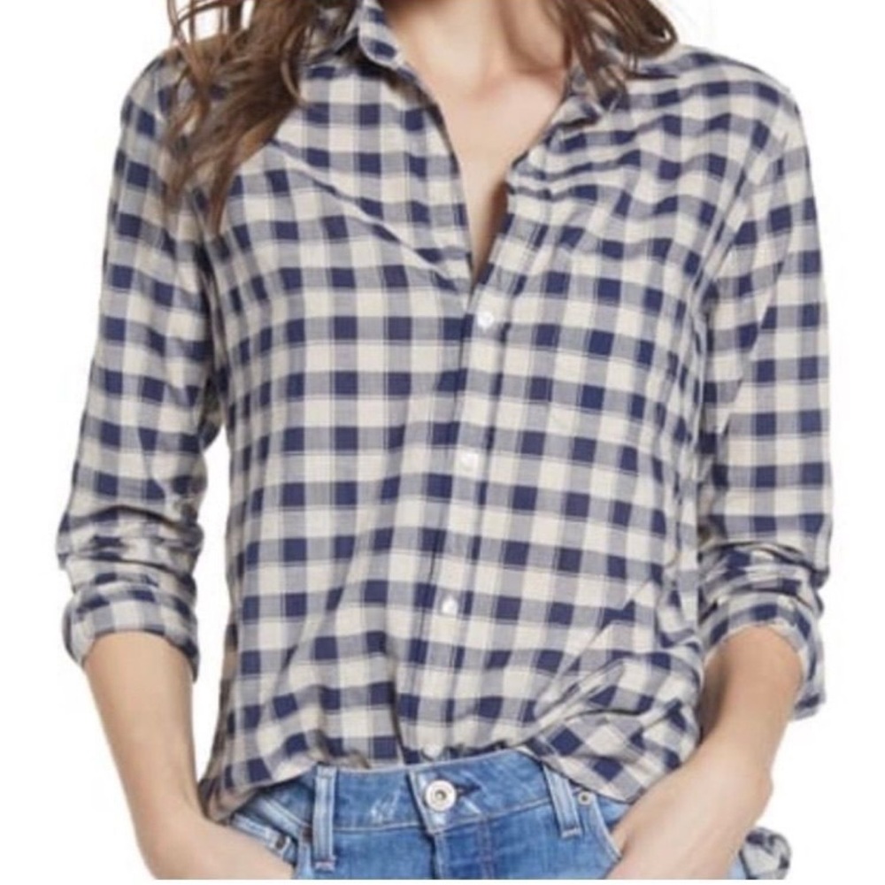 GRAYSON for Frank & Eileen “The Hero” 100% Cotton Plaid Button Down Shirt sz 3/M